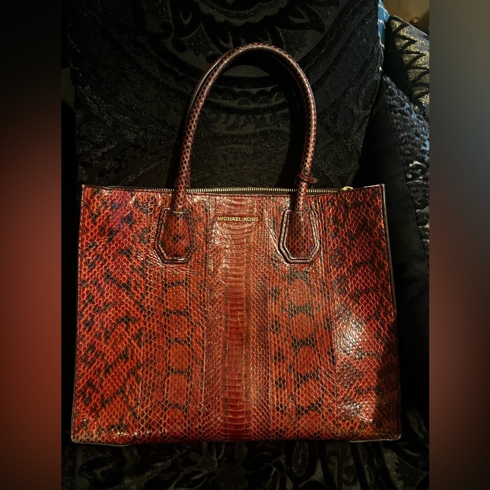 Michael Kors Snake Skin Purse with minor flaws